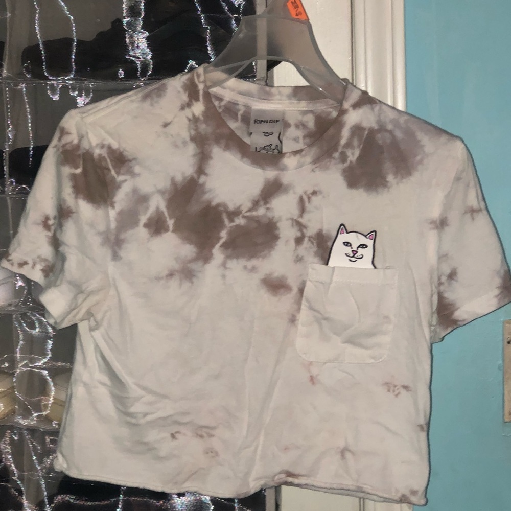ripndip crop top shirt size medium